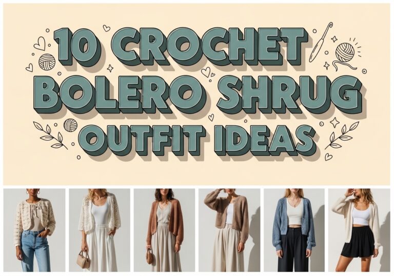 Crochet Bolero Shrug Outfit Ideas