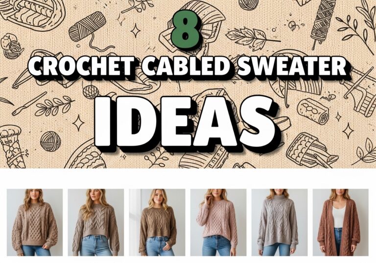 Crochet Cabled Sweater Ideas