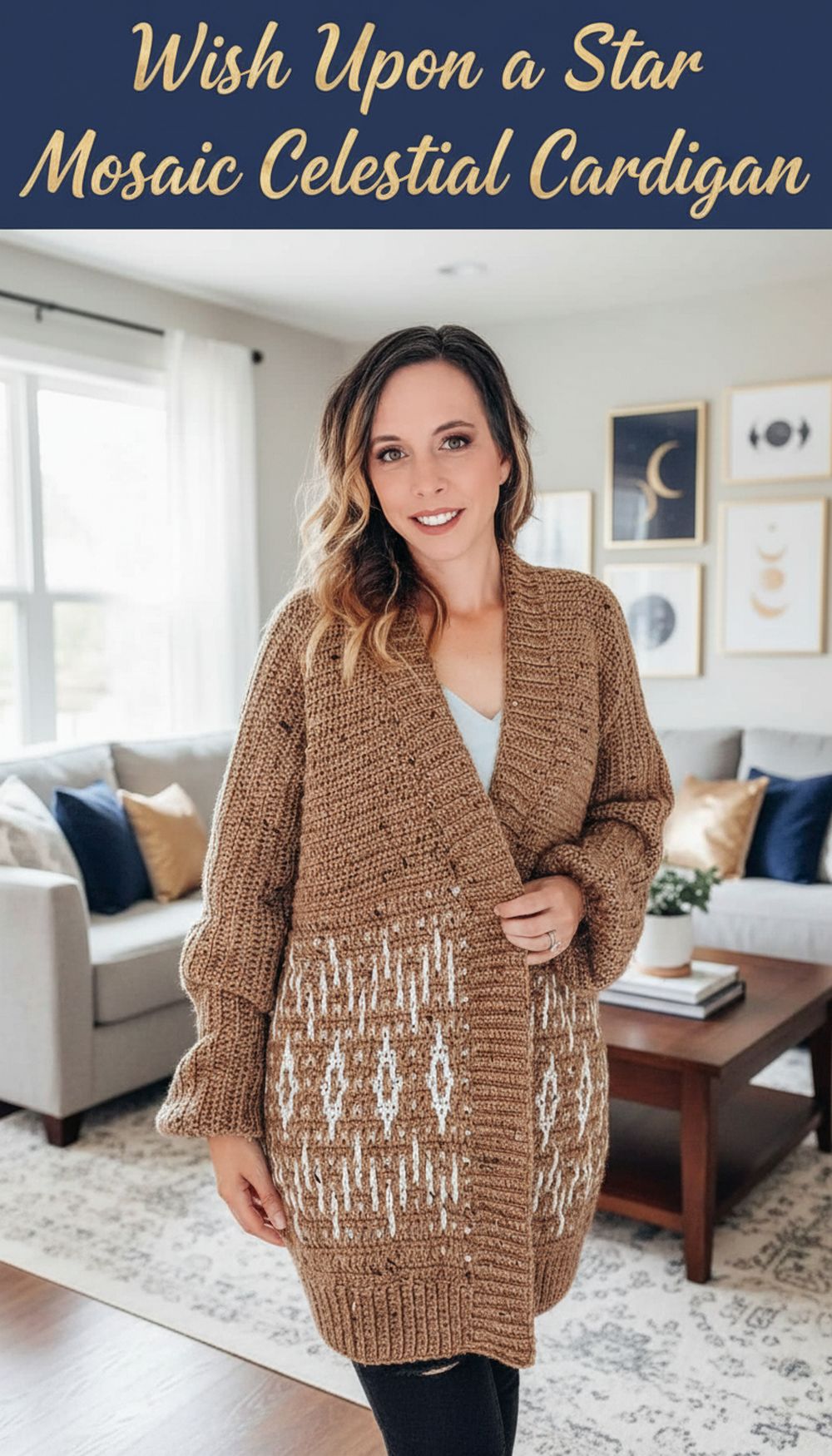 Wish Upon a Star Mosaic Celestial Cardigan